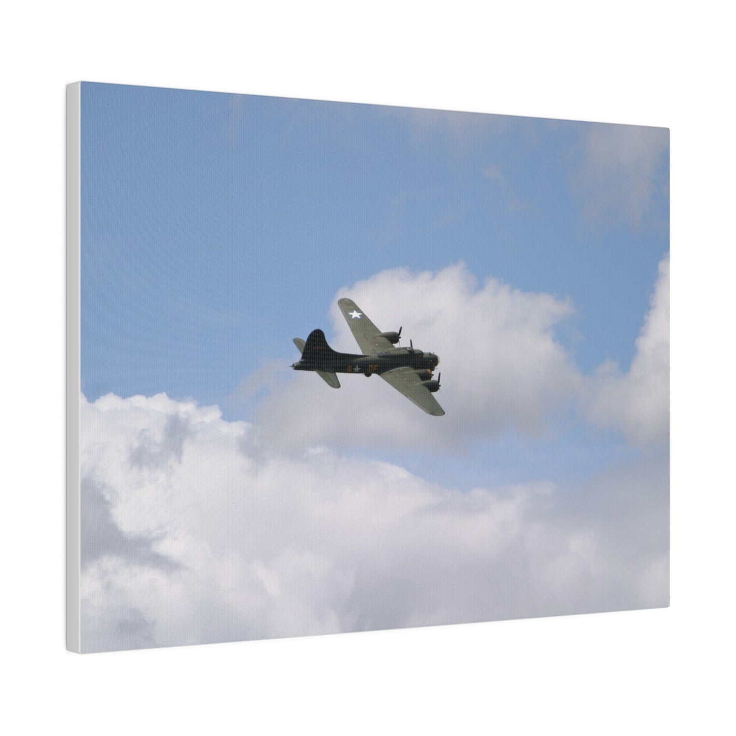Sally B, B - 17 Flying, Matte Canvas, Stretched, 0.75" - The Trio Synergize Group