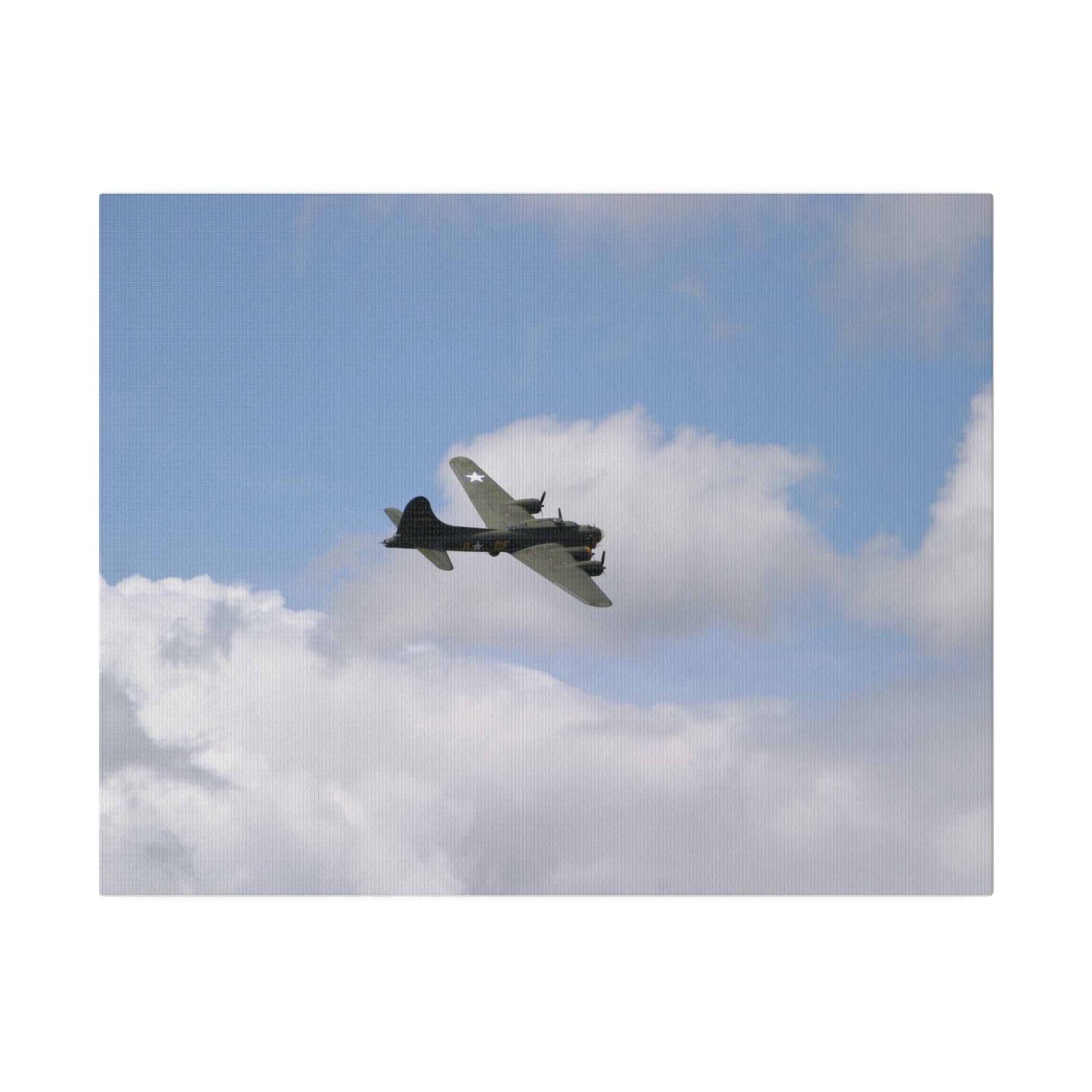 Sally B, B - 17 Flying, Matte Canvas, Stretched, 0.75" - The Trio Synergize Group