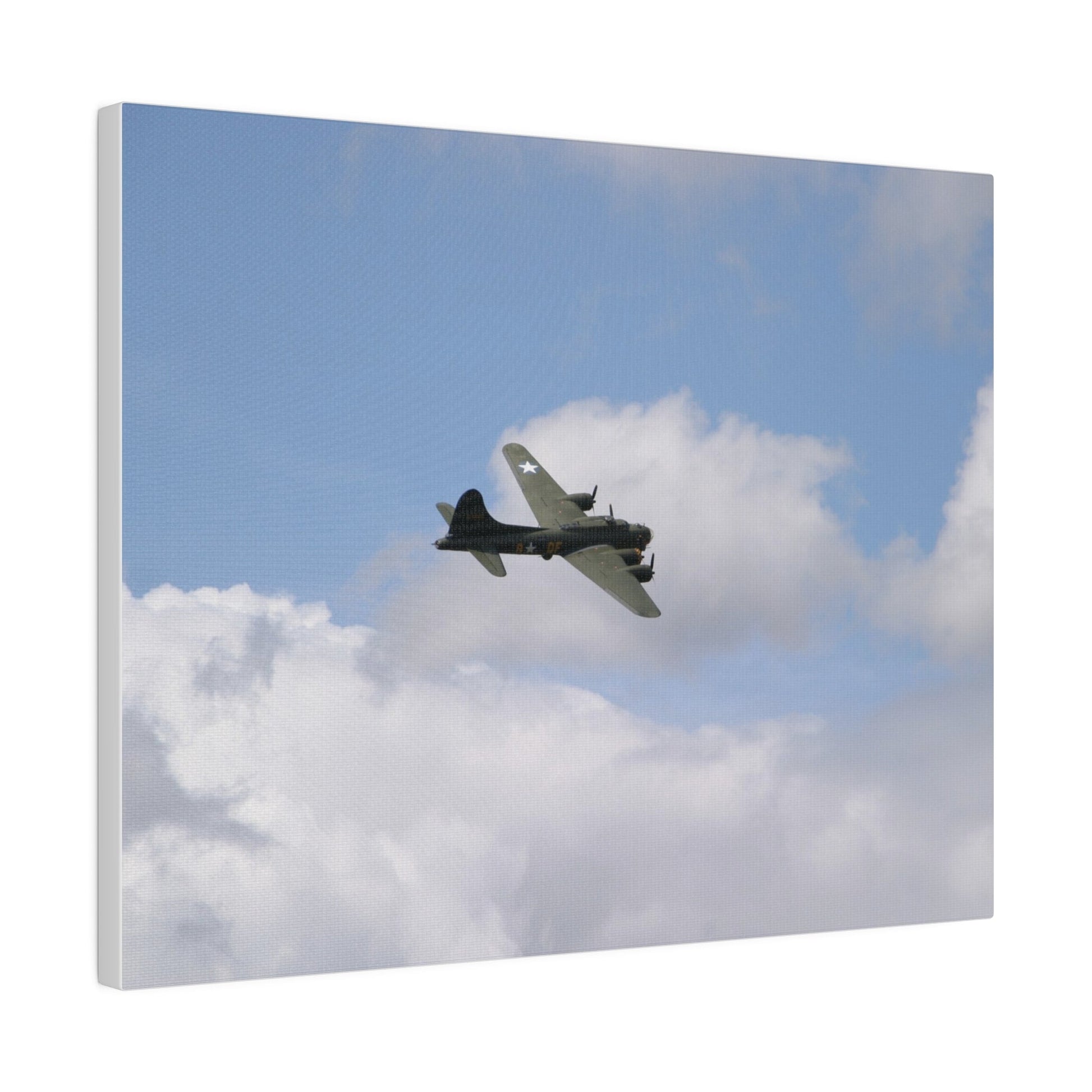 Sally B, B - 17 Flying, Matte Canvas, Stretched, 0.75" - The Trio Synergize Group