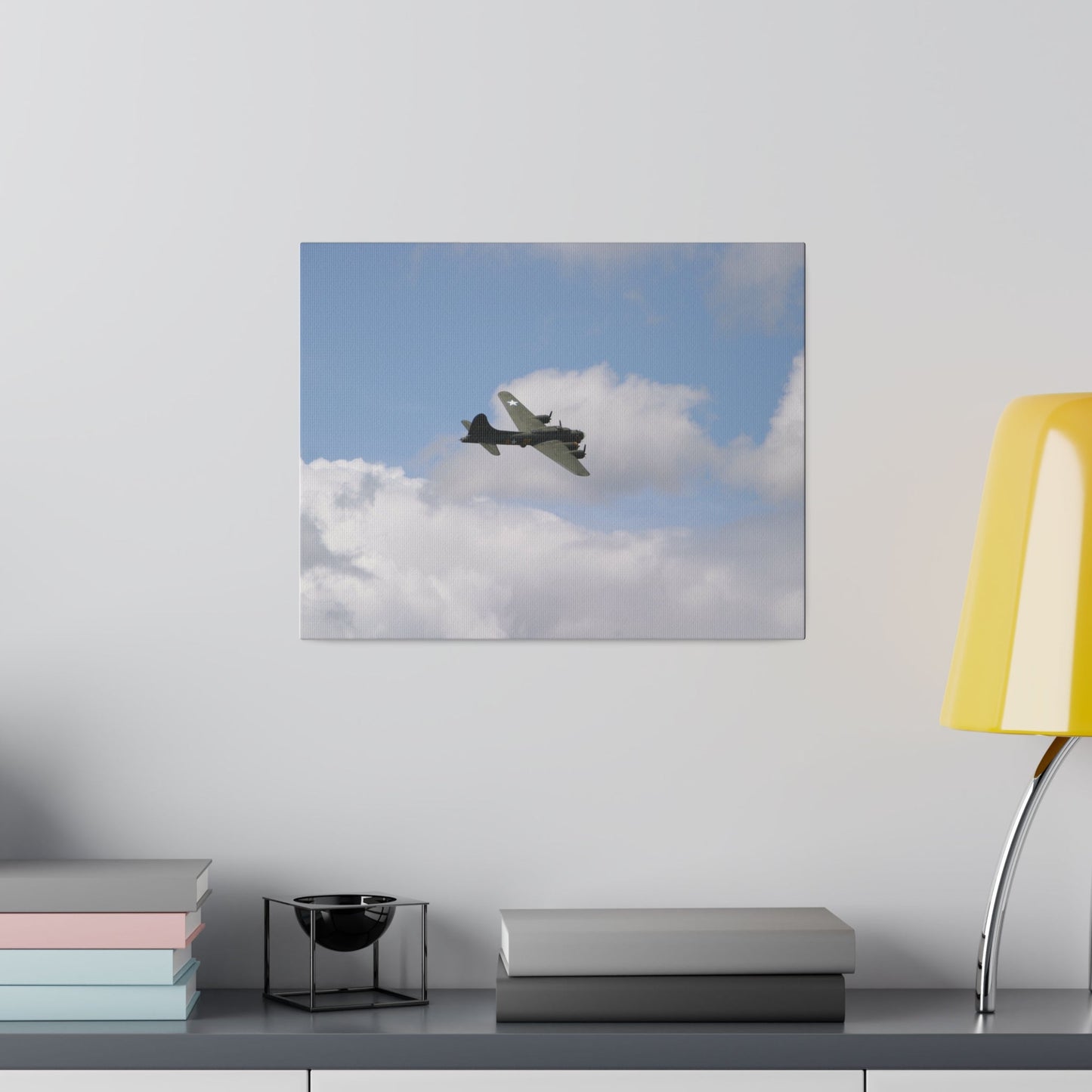 Sally B, B - 17 Flying, Matte Canvas, Stretched, 0.75" - The Trio Synergize Group