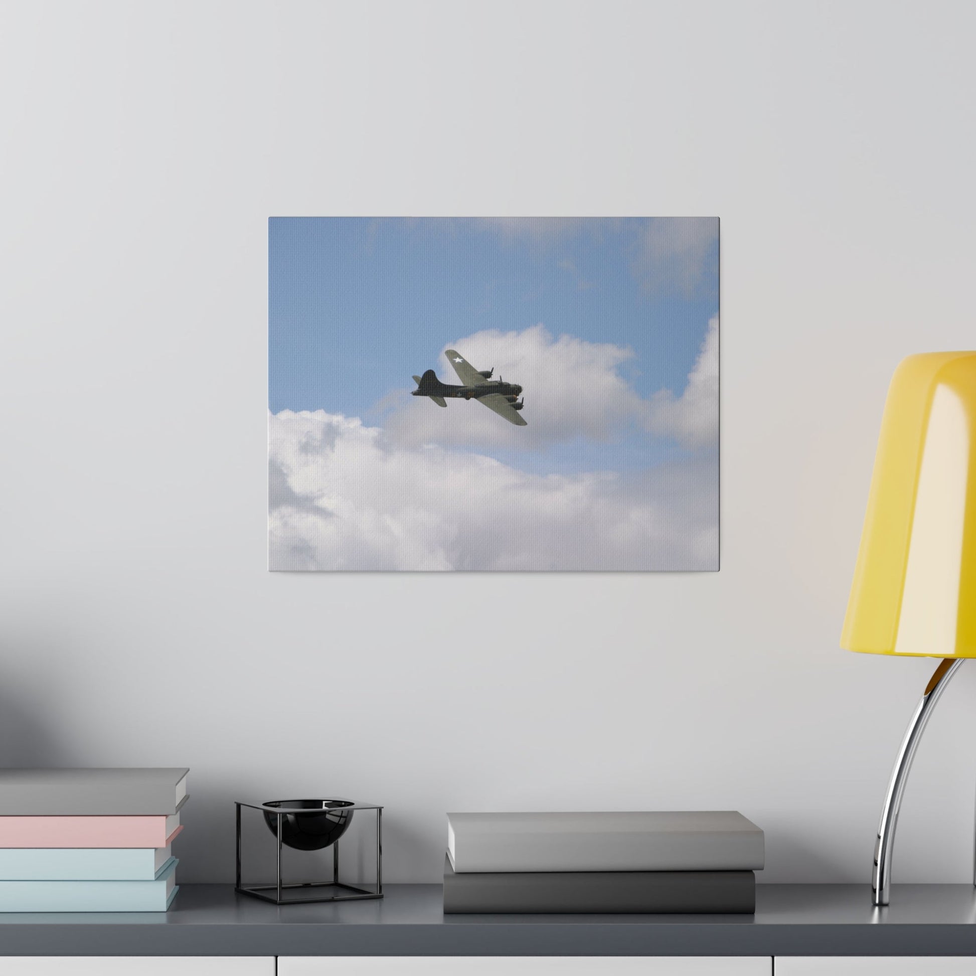 Sally B, B - 17 Flying, Matte Canvas, Stretched, 0.75" - The Trio Synergize Group