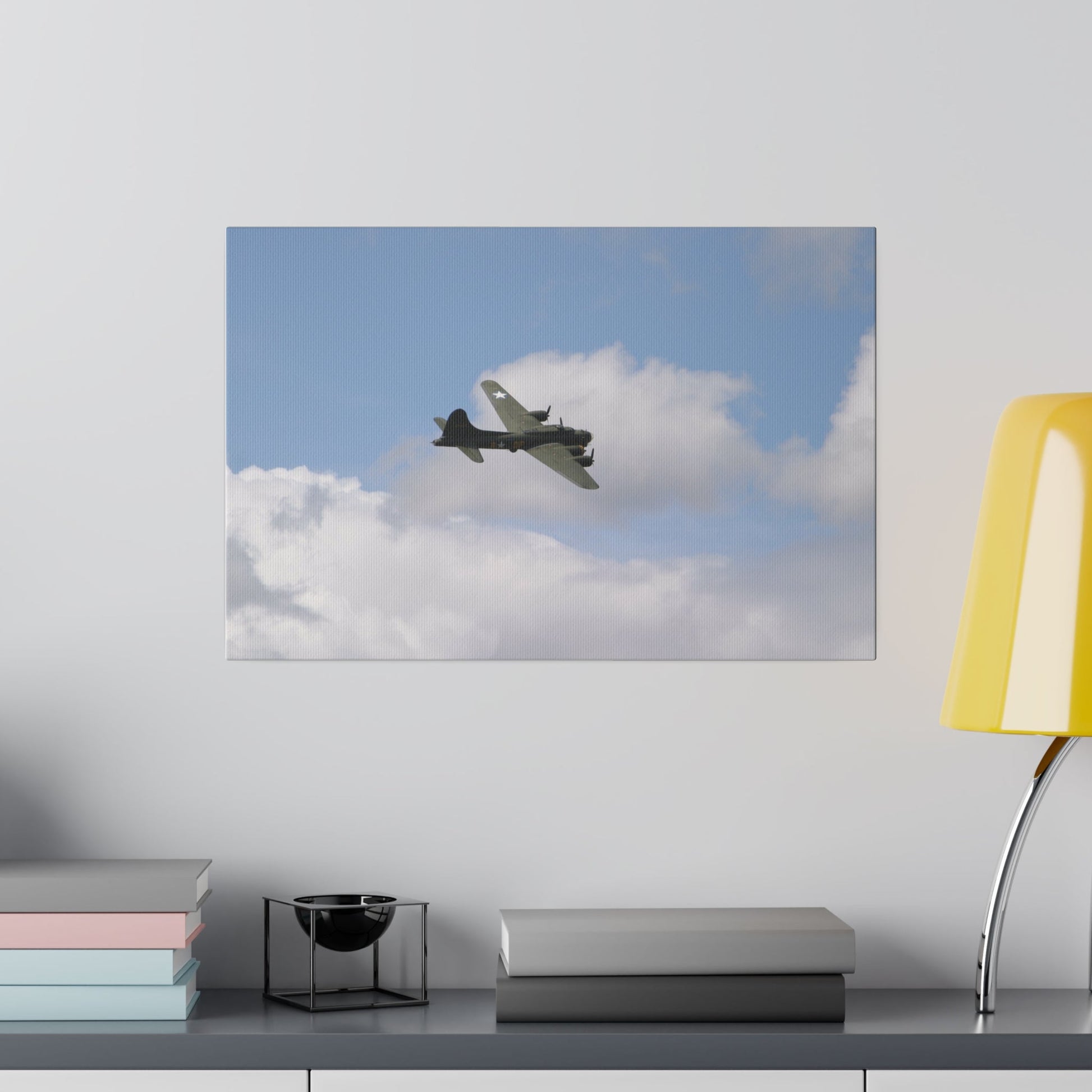 Sally B, B - 17 Flying, Matte Canvas, Stretched, 0.75" - The Trio Synergize Group