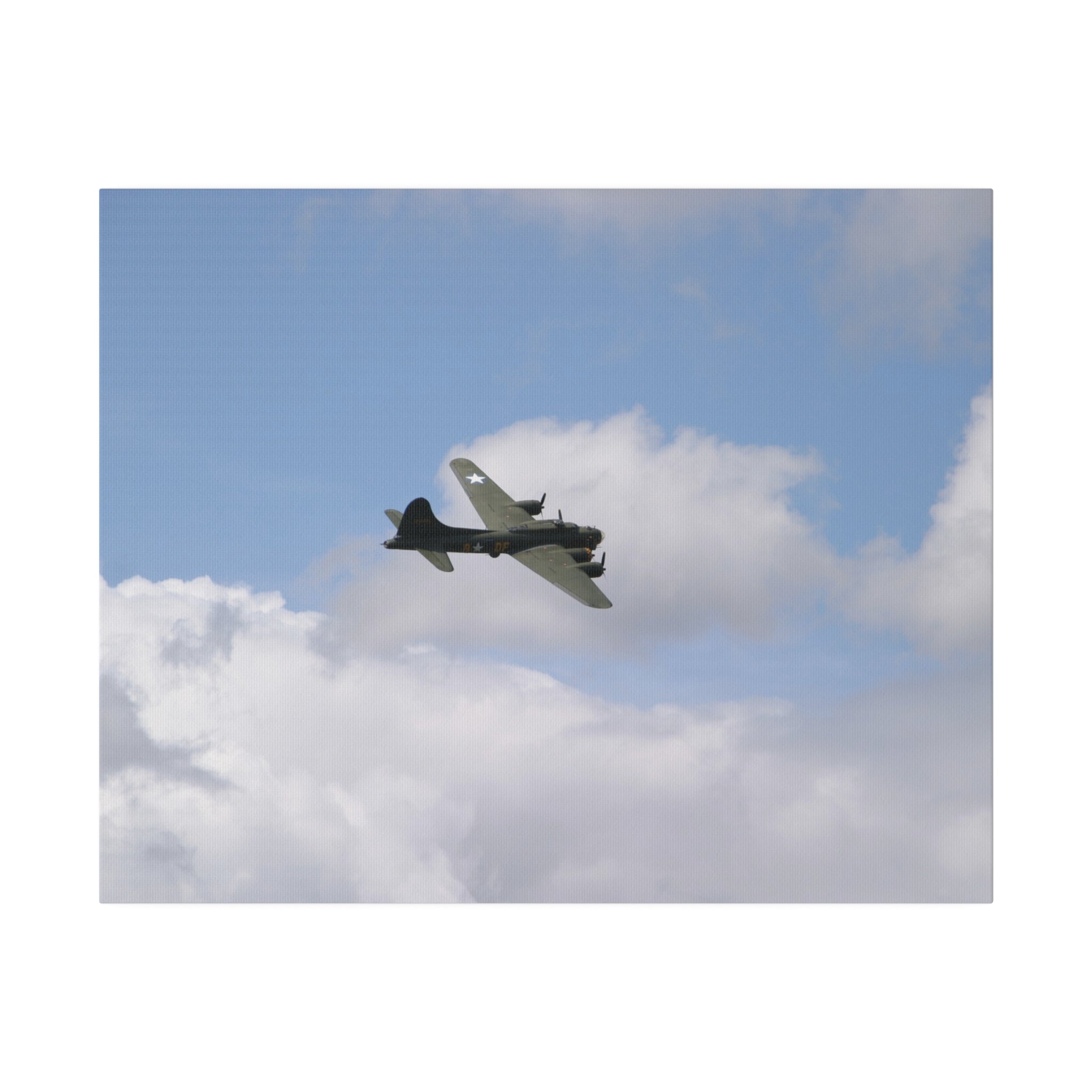 Sally B, B - 17 Flying, Matte Canvas, Stretched, 0.75" - The Trio Synergize Group