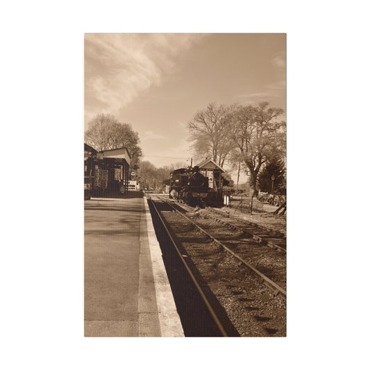 Sepia, Bodiam Train Station Canvas - The Trio Synergize Group