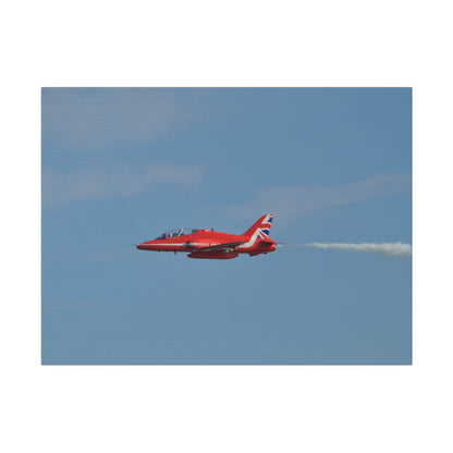 Single Red Arrow Flying From The Right With White Smoke, Matte Canvas, Stretched, 0.75" - The Trio Synergize Group