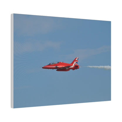 Single Red Arrow Flying From The Right With White Smoke, Matte Canvas, Stretched, 0.75" - The Trio Synergize Group