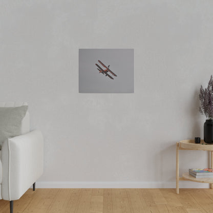 Single Wing Walker Flying From The Left, Front View Much Closer, Person Holding Their Right Leg, Matte Canvas, Stretched, 0.75" - The Trio Synergize Group
