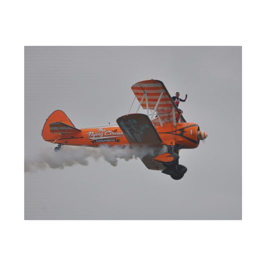 The Wing Walker - No Harness & Waving Close Up Canvas - The Trio Synergize Group