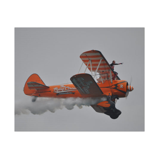 The Wing Walker Much Closer - Wing Sitting No Harness Canvas - The Trio Synergize Group