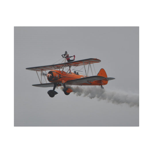 The Wing Walker Closer, Person Standing No Harness Canvas - The Trio Synergize Group