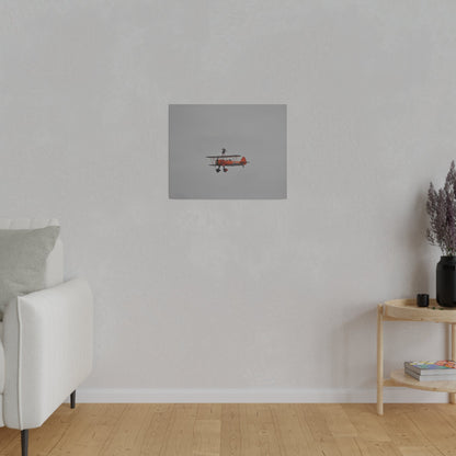 Single Wing Walker Flying From The Right With Front And Side View Close Up, Matte Canvas, Stretched, 0.75" - The Trio Synergize Group