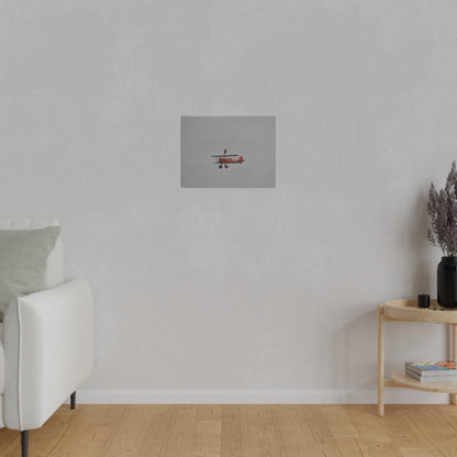 Single Wing Walker Flying From The Right With Front And Side View Close Up, Matte Canvas, Stretched, 0.75" - The Trio Synergize Group
