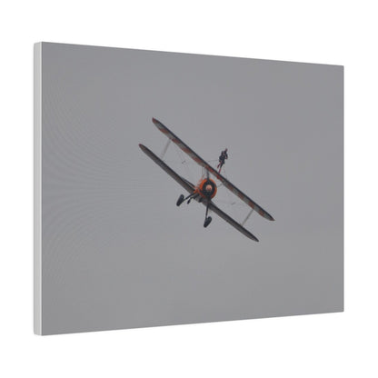 The Wing Walker Flying Forward, Front View Close Up Canvas - The Trio Synergize Group