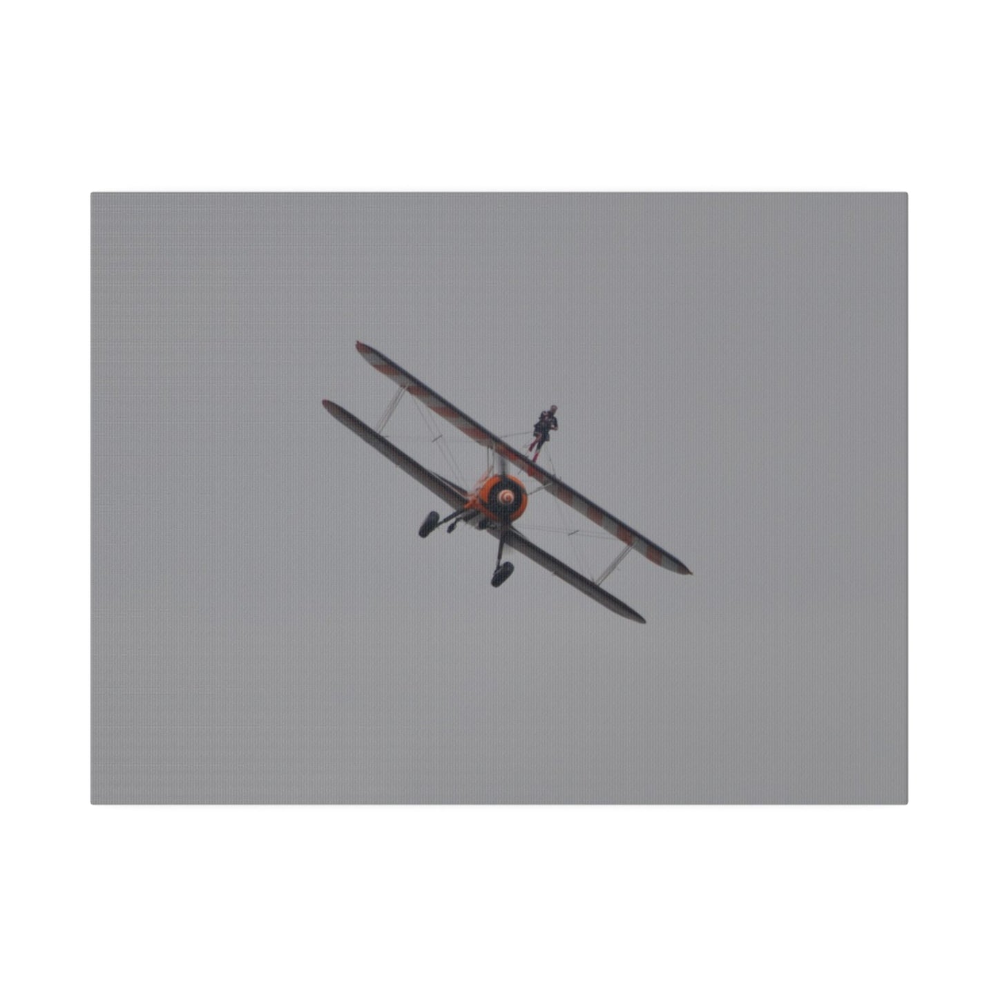 The Wing Walker Flying Forward, Front View Close Up Canvas - The Trio Synergize Group