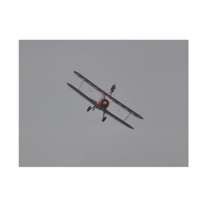 The Wing Walker Flying Forward, Front View Close Up Canvas - The Trio Synergize Group