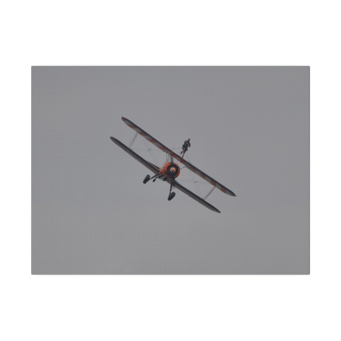 The Wing Walker Flying Forward, Front View Close Up Canvas - The Trio Synergize Group