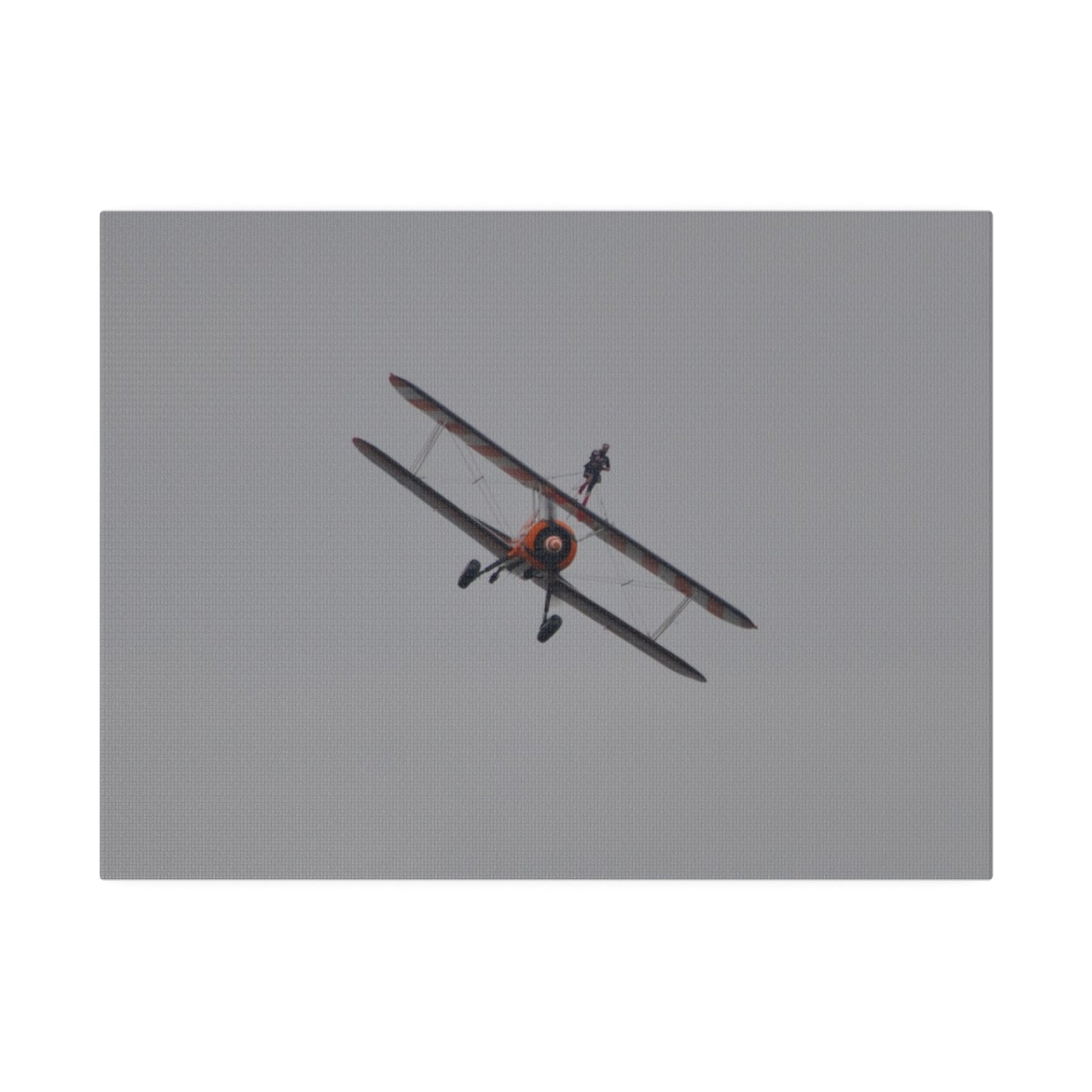 The Wing Walker Flying Forward, Front View Close Up Canvas - The Trio Synergize Group