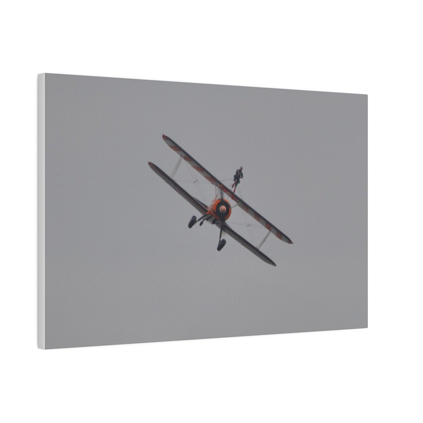 The Wing Walker Flying Forward, Front View Close Up Canvas - The Trio Synergize Group