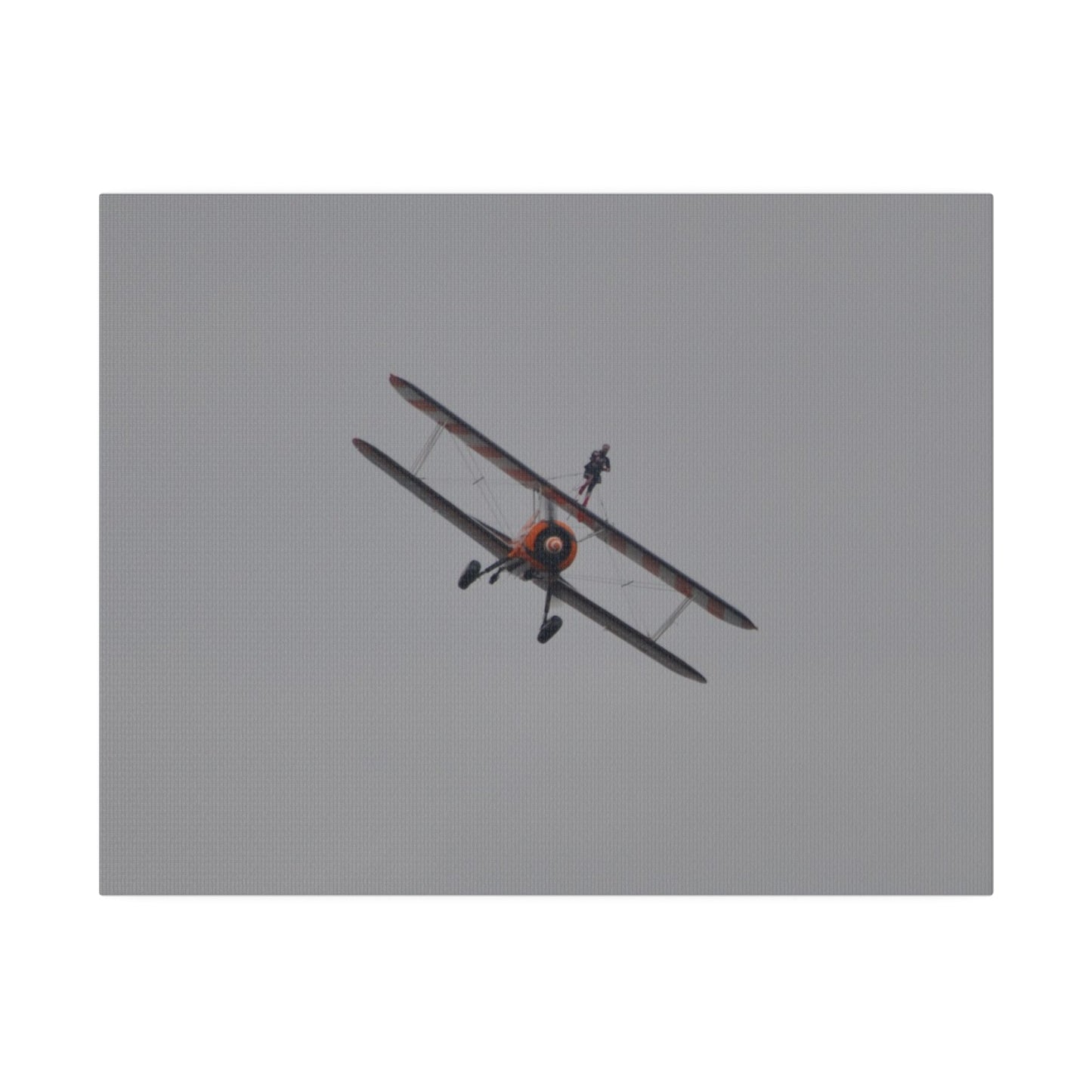 The Wing Walker Flying Forward, Front View Close Up Canvas - The Trio Synergize Group