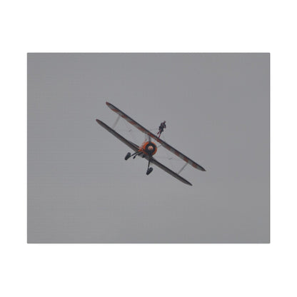 The Wing Walker Flying Forward, Front View Close Up Canvas - The Trio Synergize Group