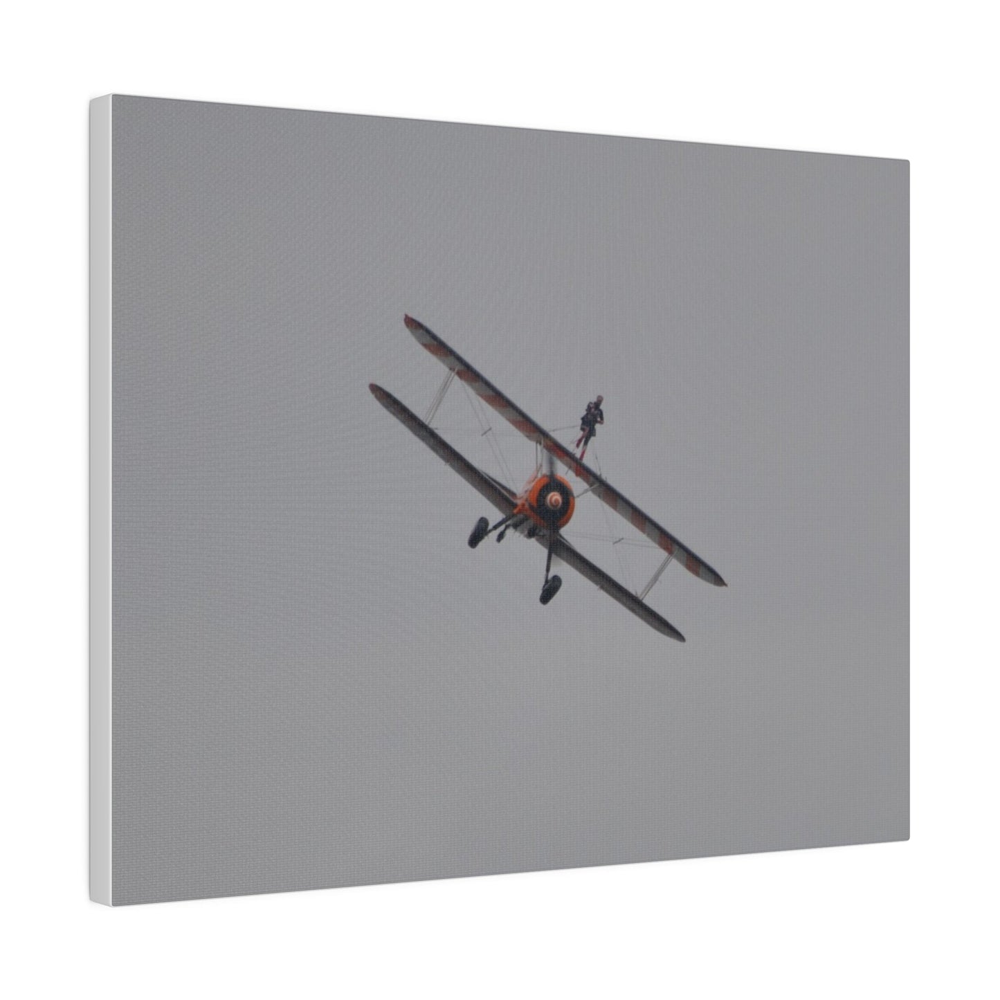 The Wing Walker Flying Forward, Front View Close Up Canvas - The Trio Synergize Group