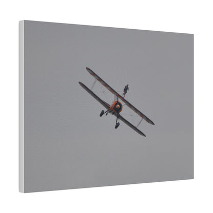 The Wing Walker Flying Forward, Front View Close Up Canvas - The Trio Synergize Group