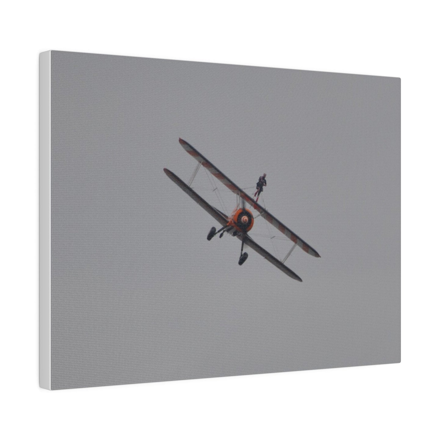 The Wing Walker Flying Forward, Front View Close Up Canvas - The Trio Synergize Group