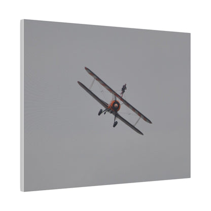 The Wing Walker Flying Forward, Front View Close Up Canvas - The Trio Synergize Group