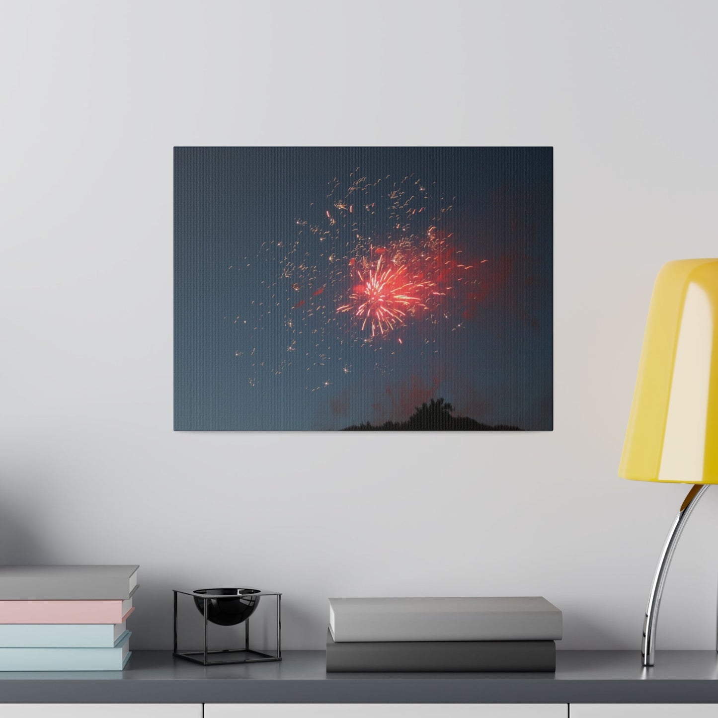Sparking Red Firework Canvas Print - The Trio Synergize Group