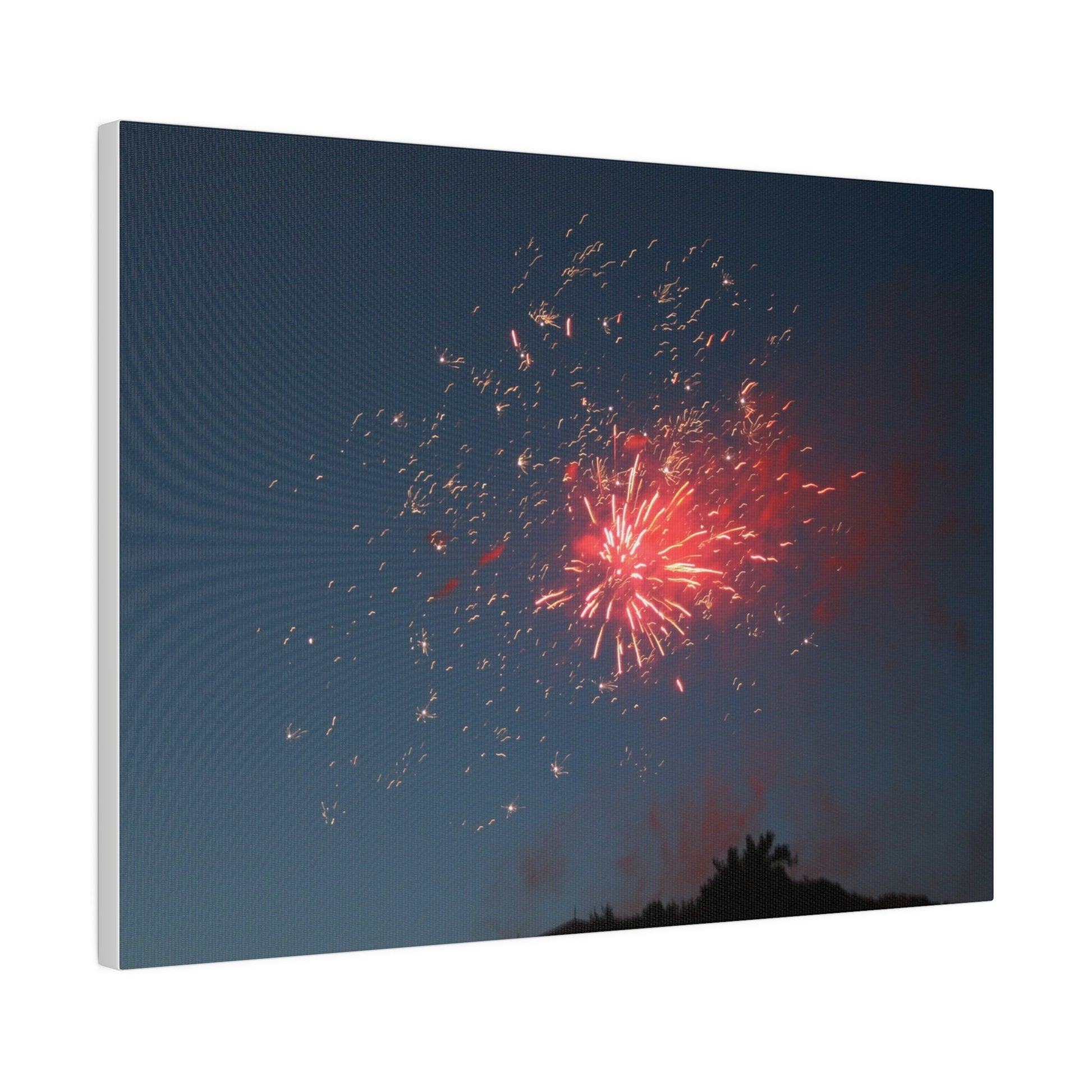 Sparking Red Firework Canvas Print - The Trio Synergize Group
