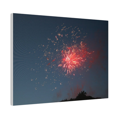 Sparking Red Firework Canvas Print - The Trio Synergize Group
