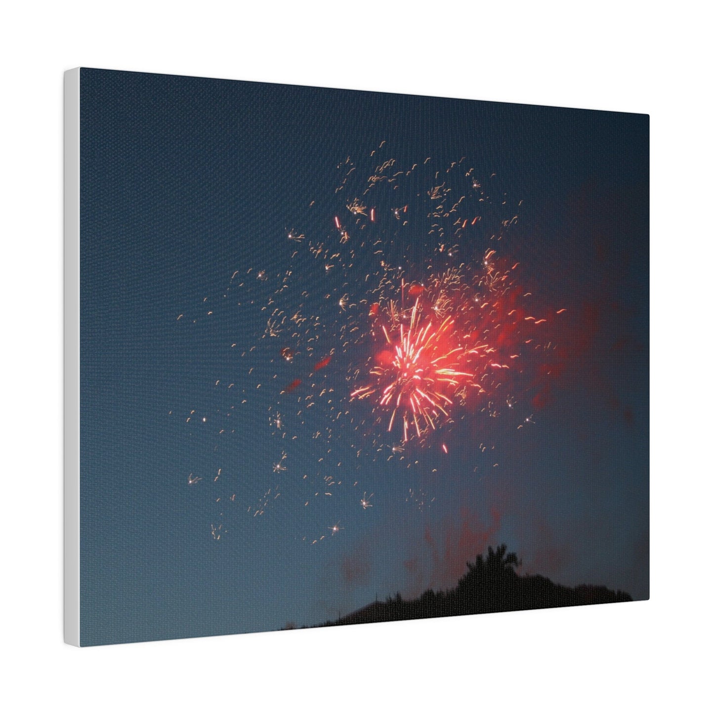 Sparking Red Firework Canvas Print - The Trio Synergize Group