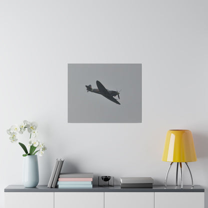 Spitfire MK Vc AR501 Flying From The Left With A View Of The Front Close Up, Matte Canvas, Stretched, 0.75" - The Trio Synergize Group