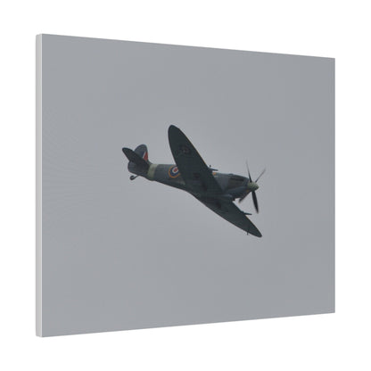 Spitfire MK Vc AR501 Flying From The Left With A View Of The Front Close Up, Matte Canvas, Stretched, 0.75" - The Trio Synergize Group