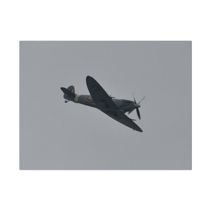 Spitfire MK Vc AR501 Flying From The Left With A View Of The Front Close Up, Matte Canvas, Stretched, 0.75" - The Trio Synergize Group
