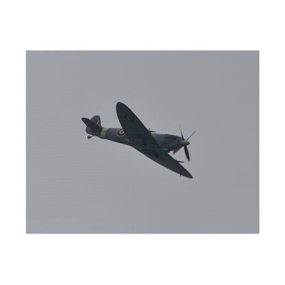 Spitfire MK Vc AR501 Flying From The Left With A View Of The Front Close Up, Matte Canvas, Stretched, 0.75" - The Trio Synergize Group
