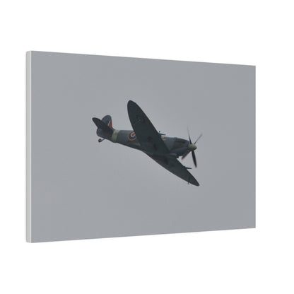 Spitfire MK Vc AR501 Flying From The Left With A View Of The Front Close Up, Matte Canvas, Stretched, 0.75" - The Trio Synergize Group