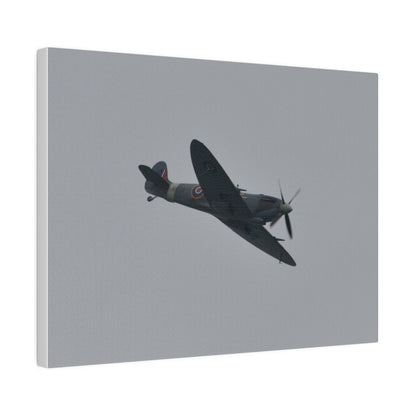 Spitfire MK Vc AR501 Flying From The Left With A View Of The Front Close Up, Matte Canvas, Stretched, 0.75" - The Trio Synergize Group