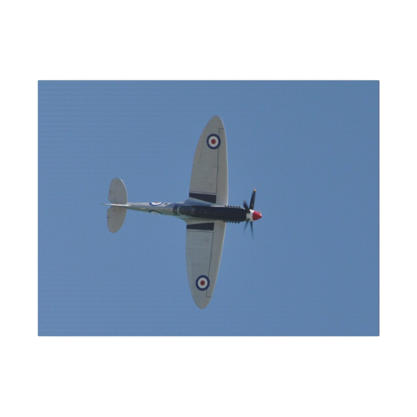 Spitfire Mk.22 Flying From The Left Sideways, Matte Canvas, Stretched, 0.75" - The Trio Synergize Group