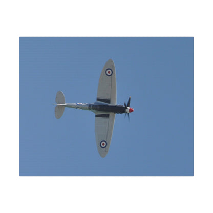 Spitfire Mk.22 Flying From The Left Sideways, Matte Canvas, Stretched, 0.75" - The Trio Synergize Group
