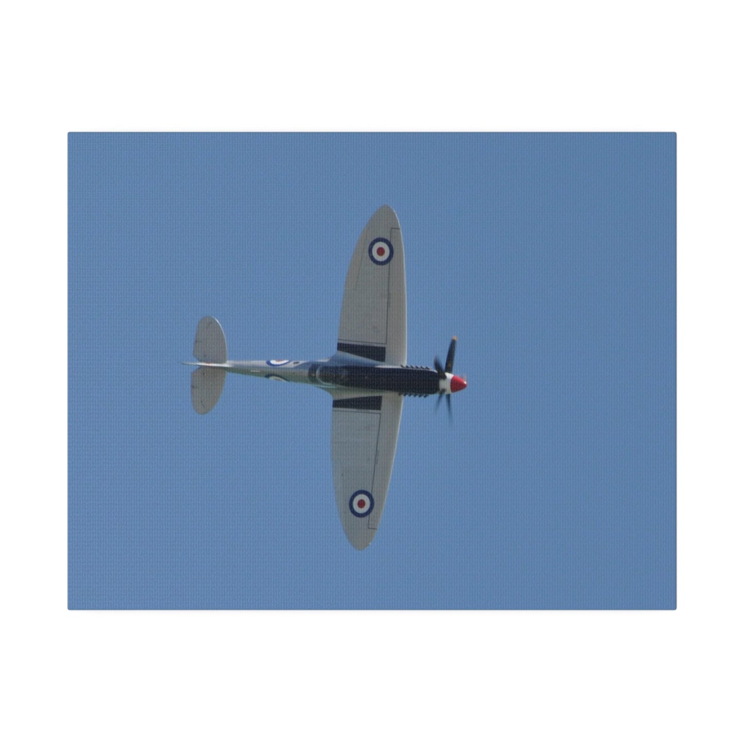 Spitfire Mk.22 Flying From The Left Sideways, Matte Canvas, Stretched, 0.75" - The Trio Synergize Group