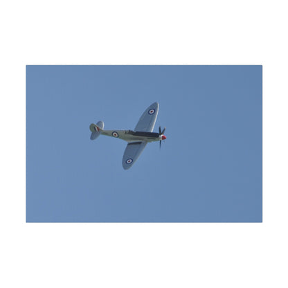 Spitfire Mk.22 Flying From The Left With A slight Angle, Matte Canvas, Stretched, 0.75" - The Trio Synergize Group