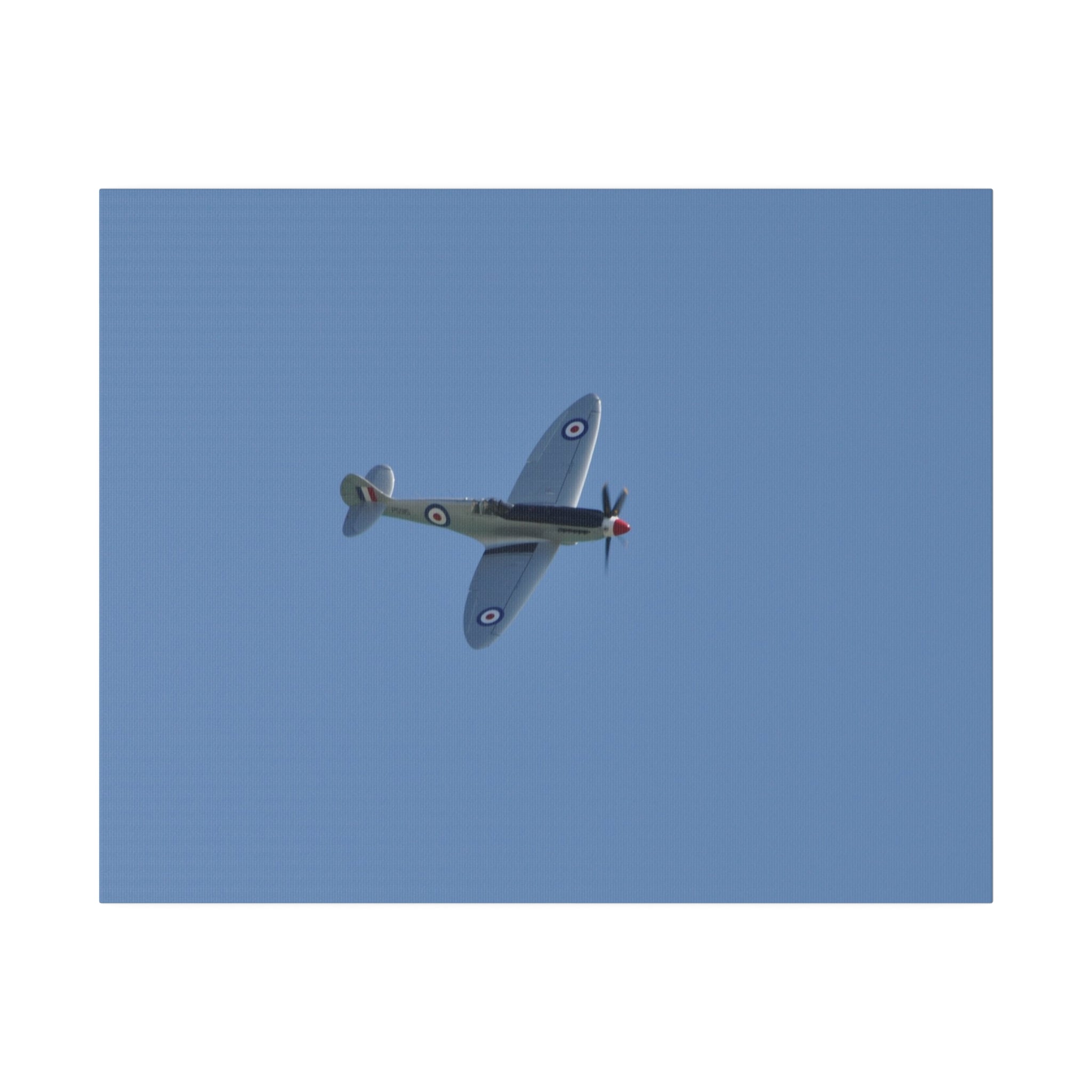 Spitfire Mk.22 Flying From The Left With A slight Angle, Matte Canvas, Stretched, 0.75" - The Trio Synergize Group