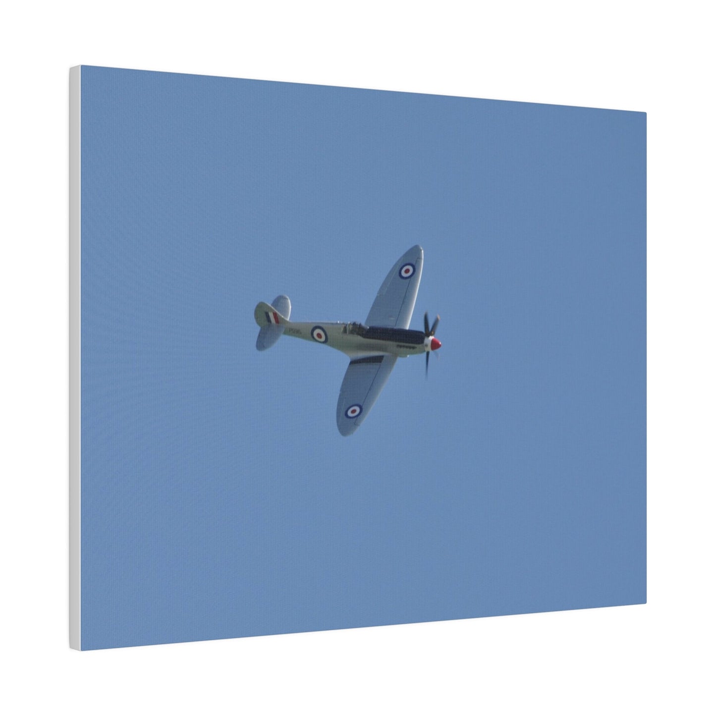 Spitfire Mk.22 Flying From The Left With A slight Angle, Matte Canvas, Stretched, 0.75" - The Trio Synergize Group