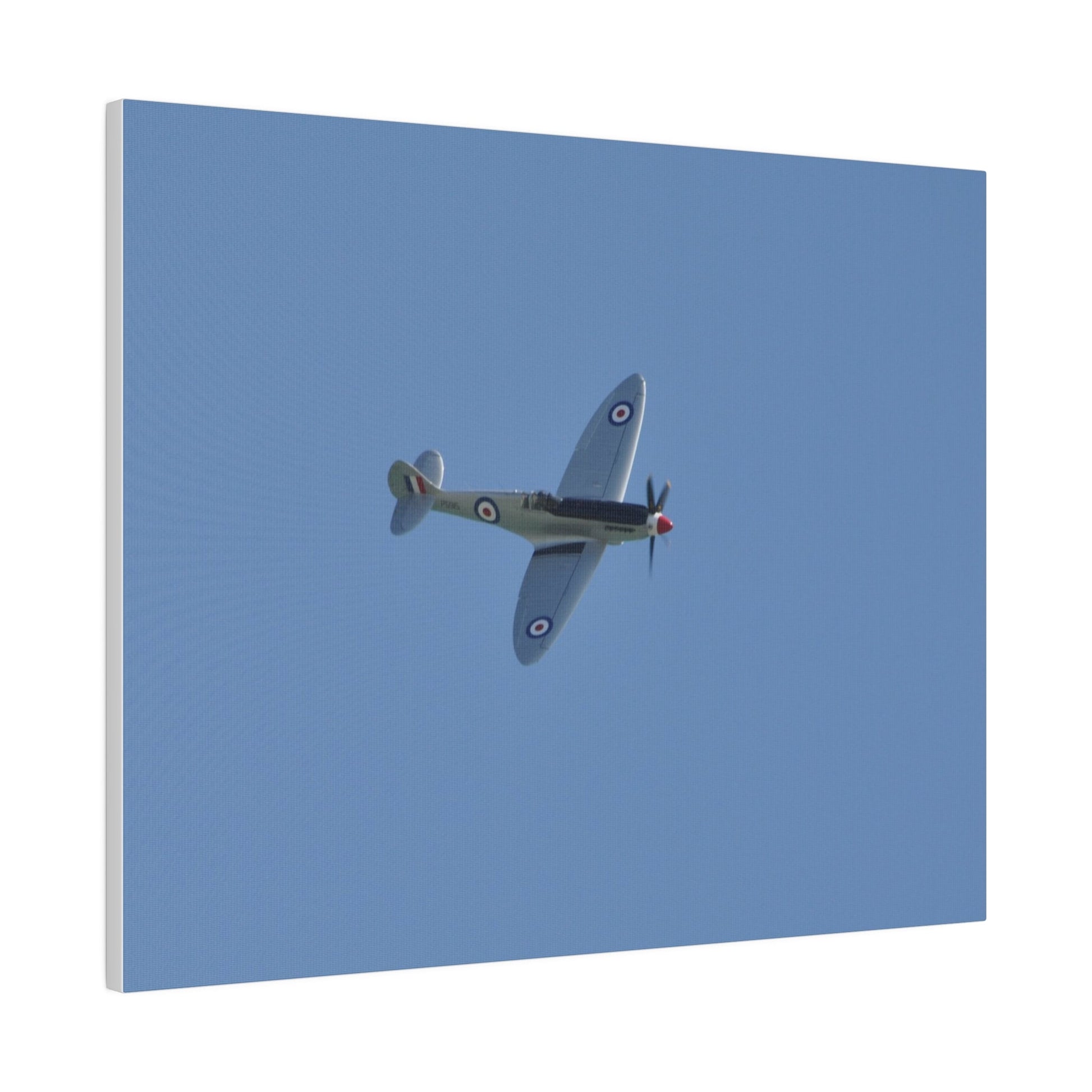 Spitfire Mk.22 Flying From The Left With A slight Angle, Matte Canvas, Stretched, 0.75" - The Trio Synergize Group
