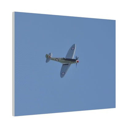 Spitfire Mk.22 Flying From The Left With A slight Angle, Matte Canvas, Stretched, 0.75" - The Trio Synergize Group
