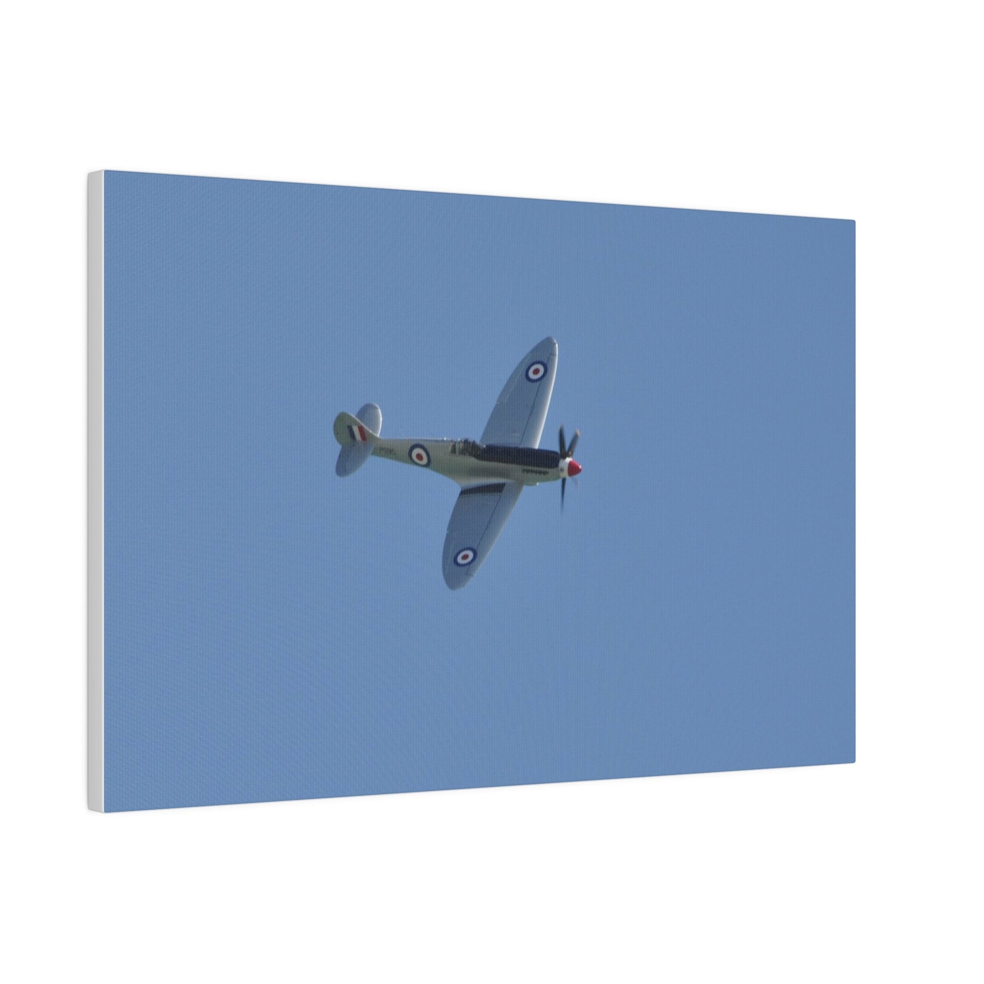 Spitfire Mk.22 Flying From The Left With A slight Angle, Matte Canvas, Stretched, 0.75" - The Trio Synergize Group