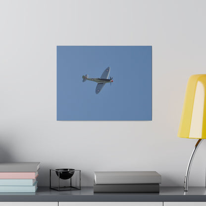 Spitfire Mk.22 Flying From The Left With A slight Angle, Matte Canvas, Stretched, 0.75" - The Trio Synergize Group