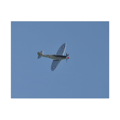 Spitfire Mk.22 Flying From The Left With A slight Angle, Matte Canvas, Stretched, 0.75" - The Trio Synergize Group