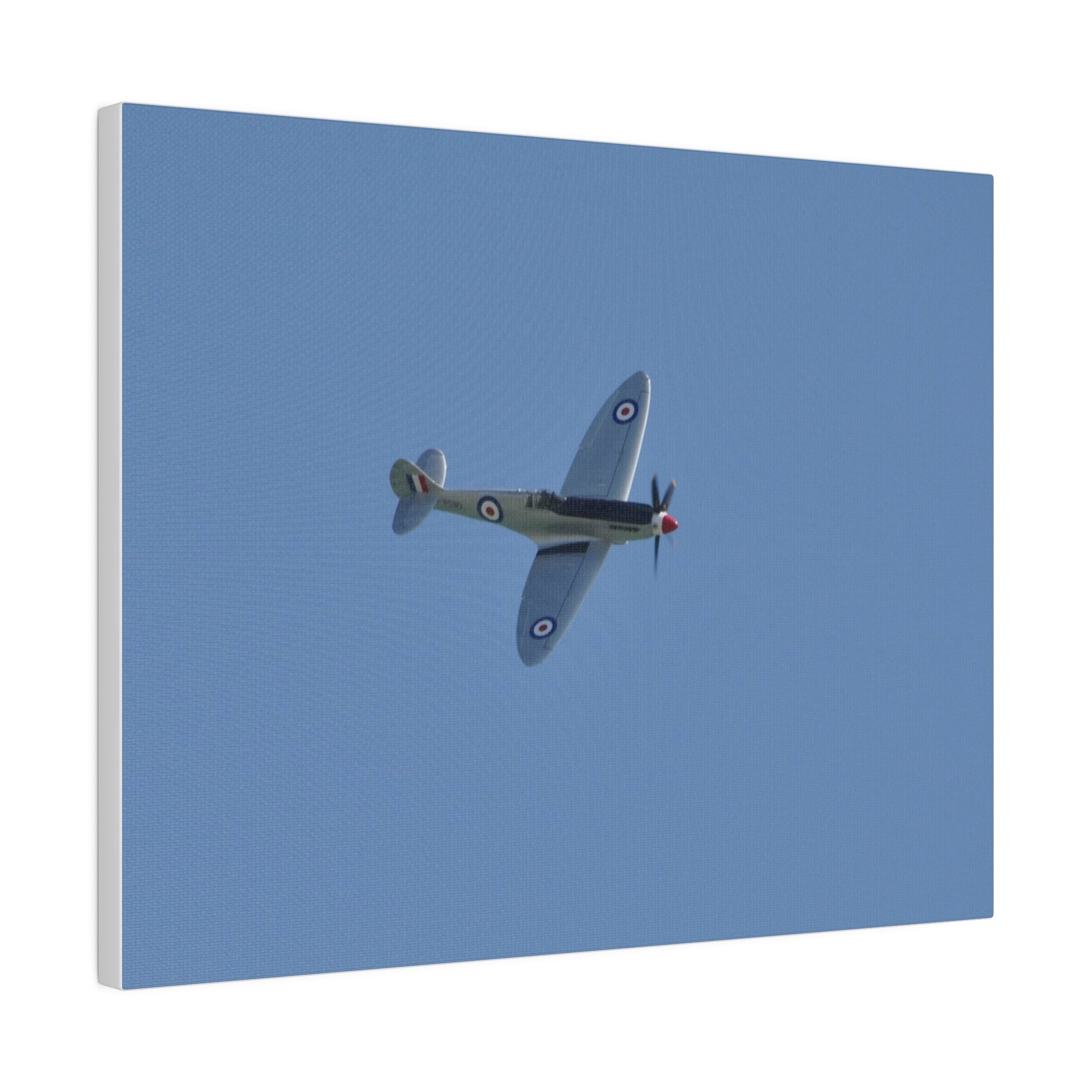 Spitfire Mk.22 Flying From The Left With A slight Angle, Matte Canvas, Stretched, 0.75" - The Trio Synergize Group